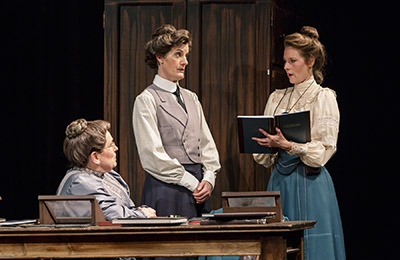 Sarah as real life astronomer, Annie Jump Cannon in Silent Sky by Lauren Gunderson at Theatreworks. Elena Wright stars as Henrietta Leavitt and Lynn Soffer is fabulous as Williamina Flemming.